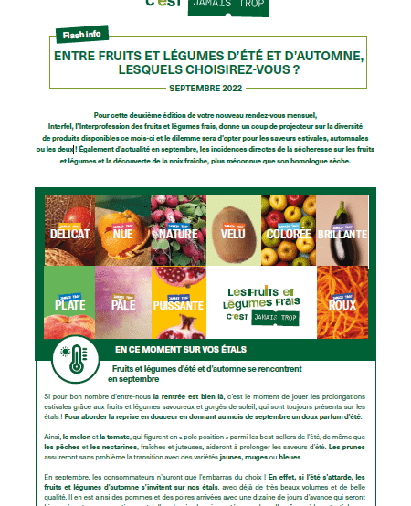 CP Infos presse - Septembre